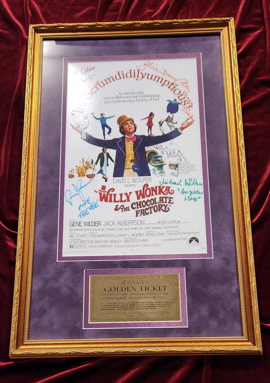 Willy Wonka & The Chocolate Factory - Multi-Cast Signed