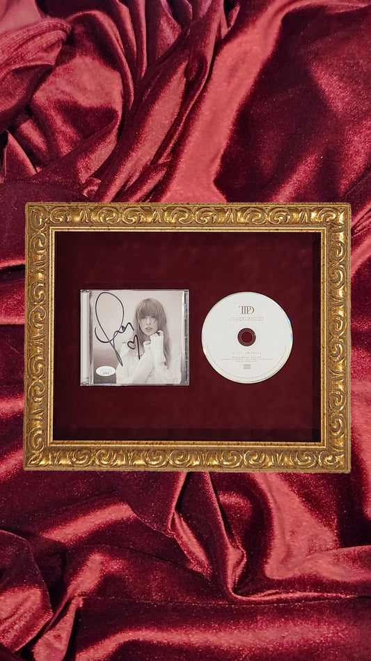 Talyor Swift -  The Tortured Poets Department (Signed CD Cover)- Heart Horizonal